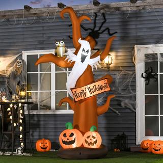 HOMCOM Arbre gonflable d'Halloween  