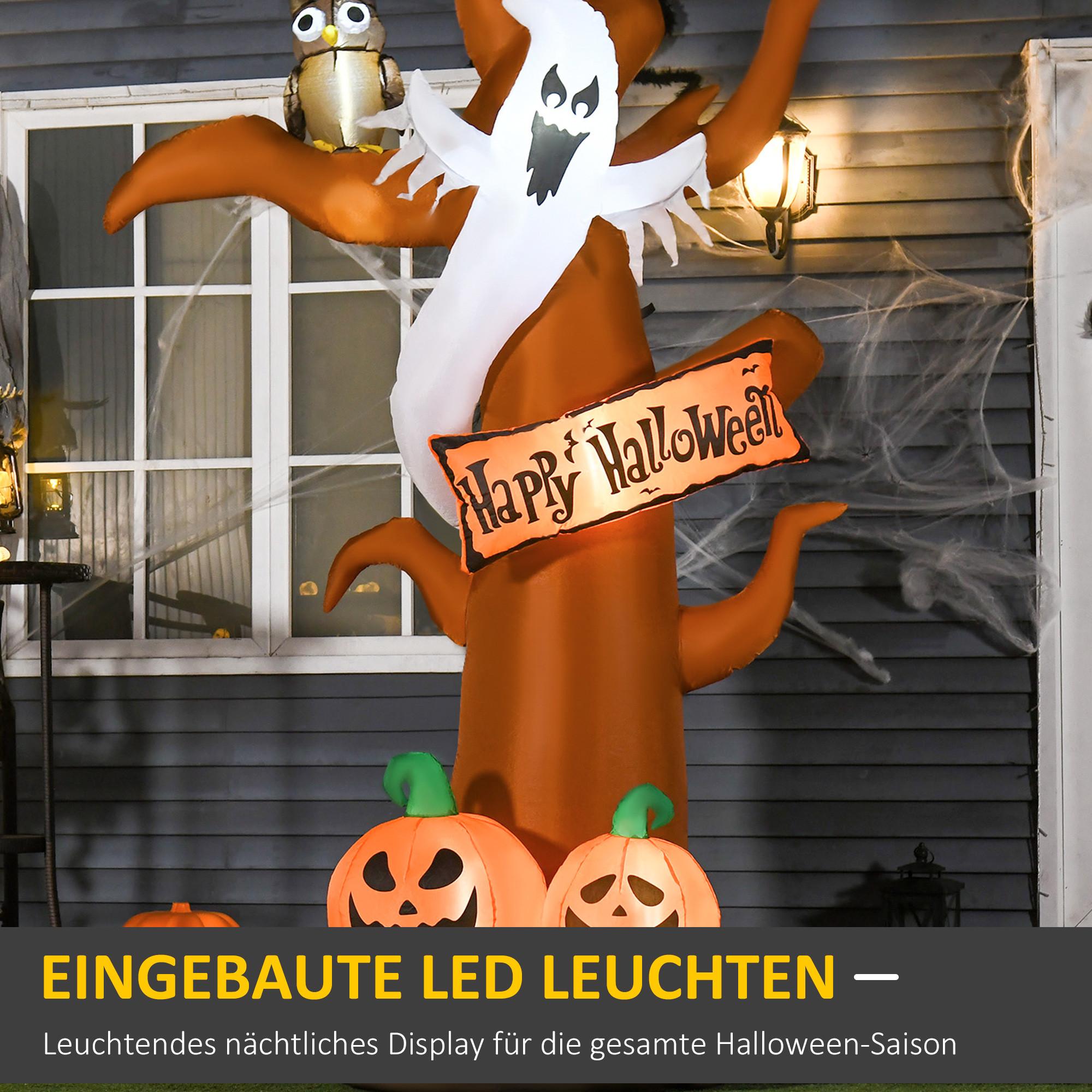 HOMCOM Arbre gonflable d'Halloween  