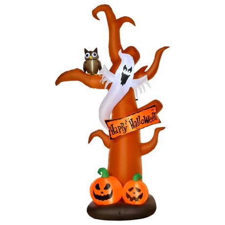 HOMCOM Arbre gonflable d'Halloween  