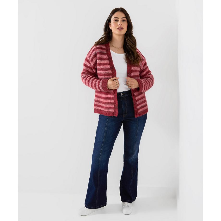 Joe Browns Cardigan a Righe Collo a V Stella  