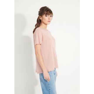 Studio Cashmere8  AVA 6 T-Shirt Rundhalsausschnitt -100% Kaschmir déjaugé 