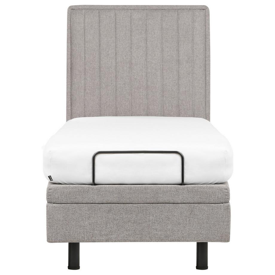 Beliani Lit réglable en Tissu Glamour CASTELLAN  