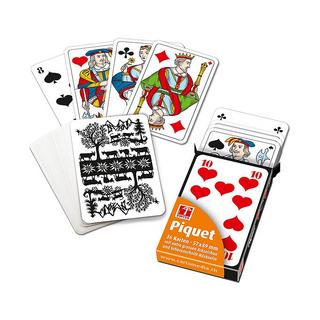 Carta.Media  Spiele Piquetkarten mit grossen Zahlen - Schweizer Scherenschnitt 
