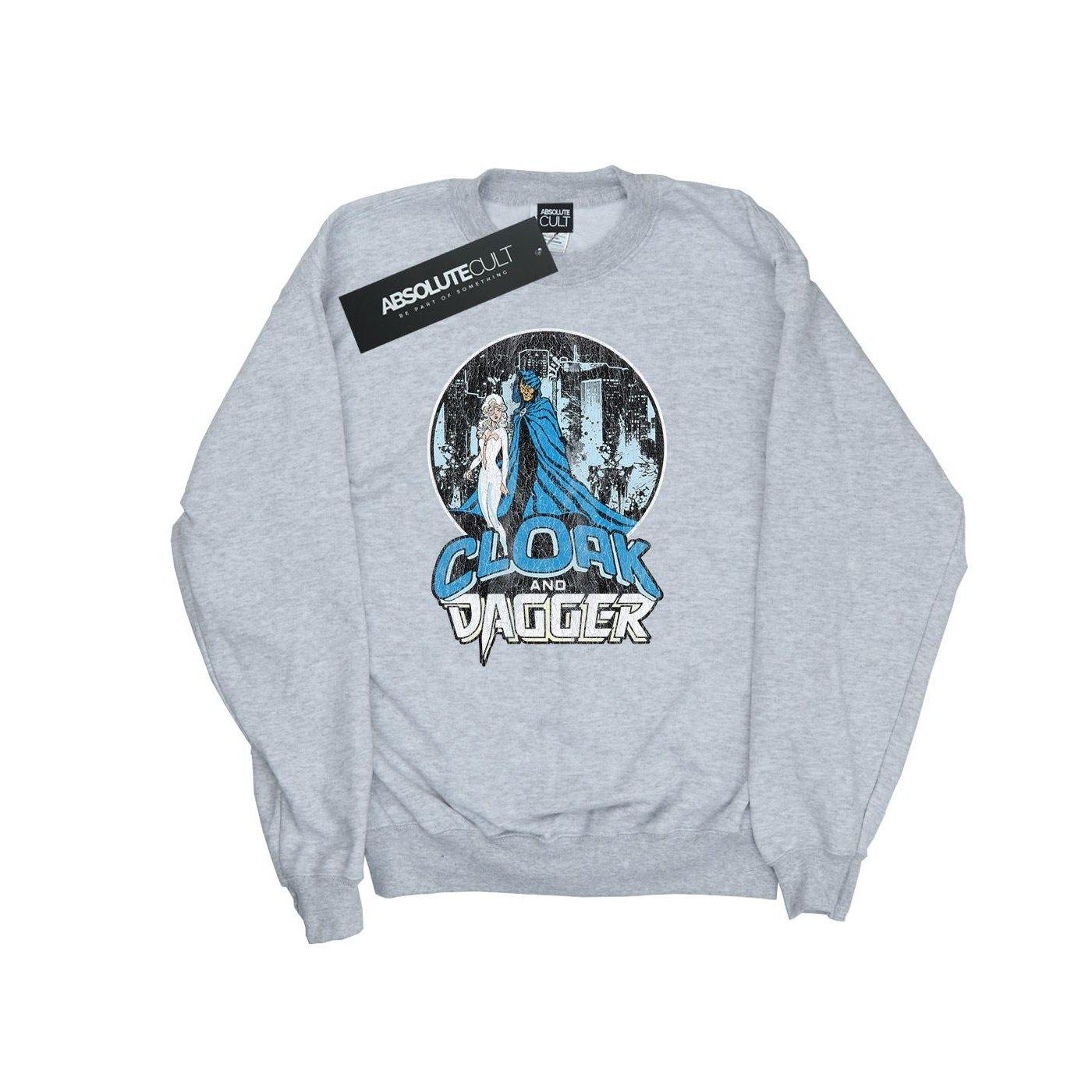 Image of Cloak And Dagger Retro Sweatshirt Unisex Grau 140/146