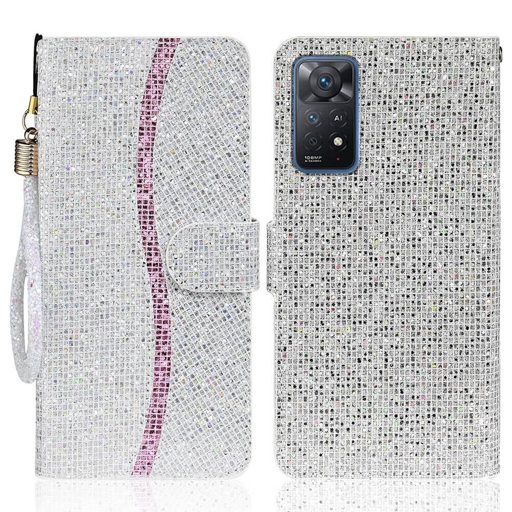 Image of Xiaomi Redmi Note 11 Pro / 12 Pro - Glitter Leder Etui