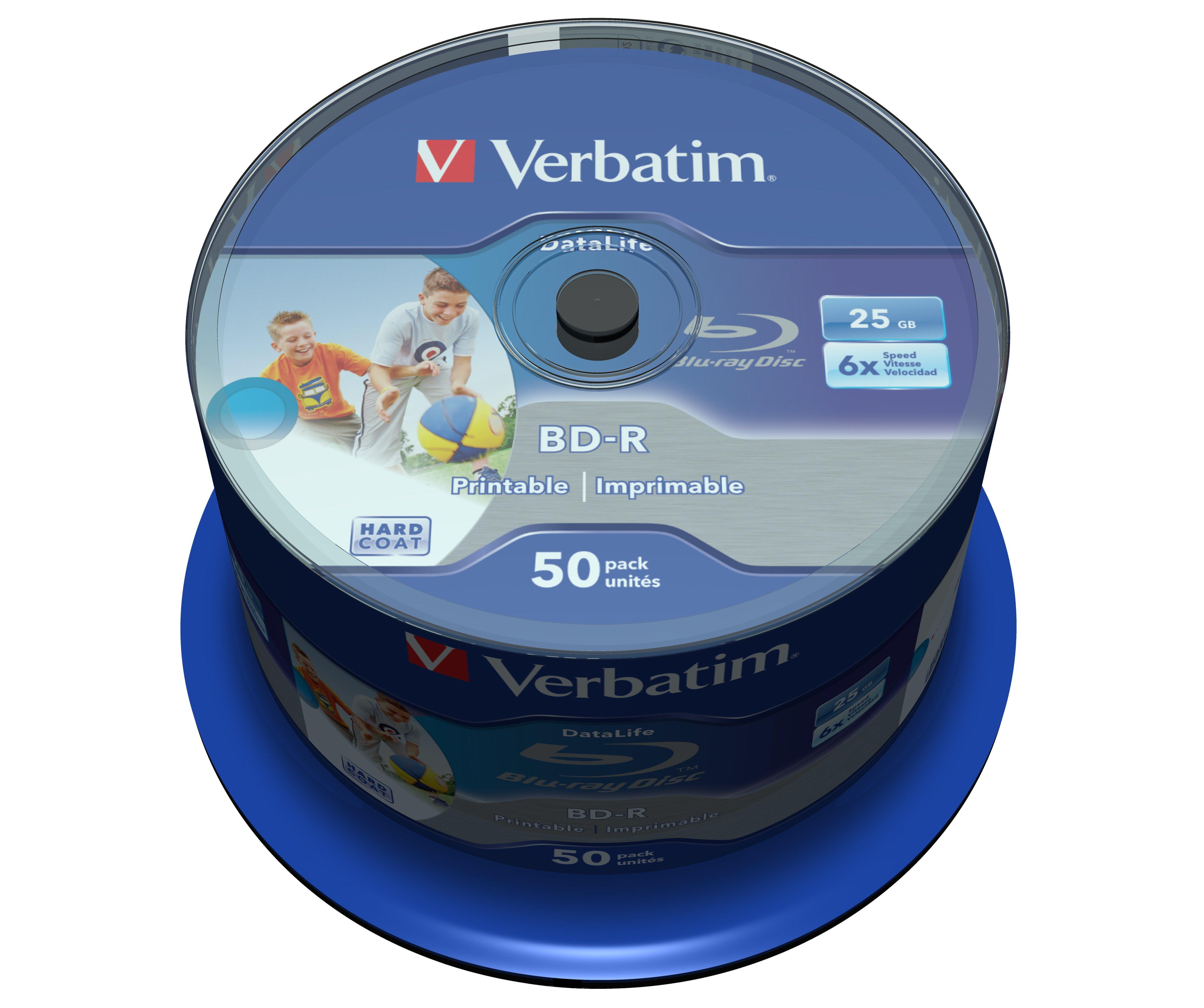 Verbatim  Verbatim 43812 disque vierge Blu-Ray BD-R 25 Go 50 pièce(s) 