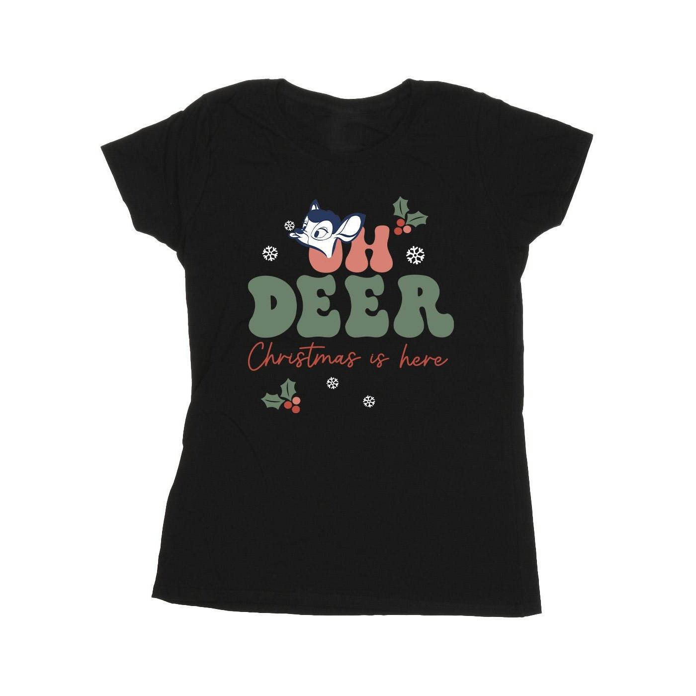 Image of Bambi Oh Deer Tshirt Damen Schwarz XXL