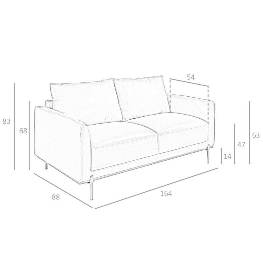 ANGEL CERDA 2-Sitzer-Sofa ausem Leder  