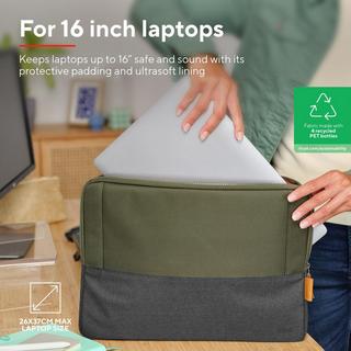 Trust Computer  LISBOA 16IN LAPTOP SLEEVE GREEN 