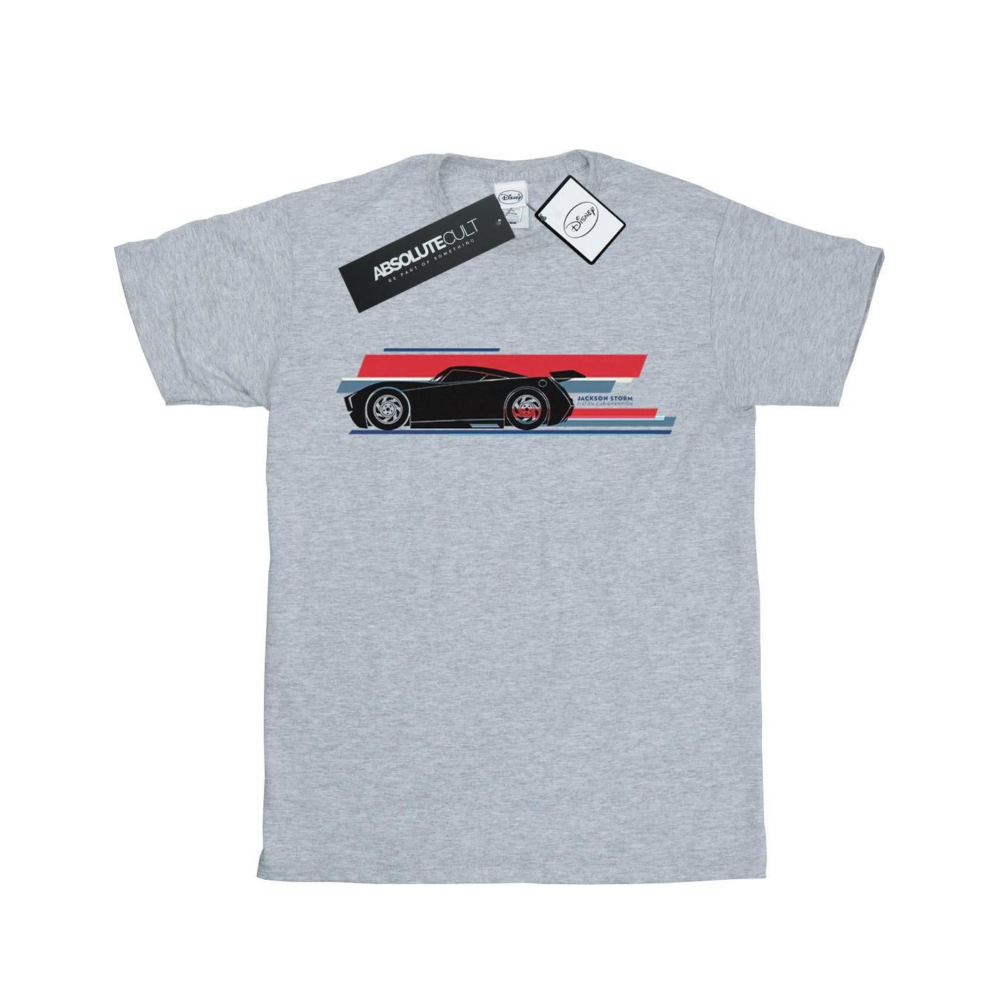 Image of Cars Jackson Storm Stripes Tshirt Jungen Grau 116