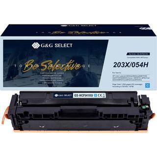 G&G  Kompatibel mit 203X Canon 054H XL-Premium-Toner CF541X - Marke: Select 