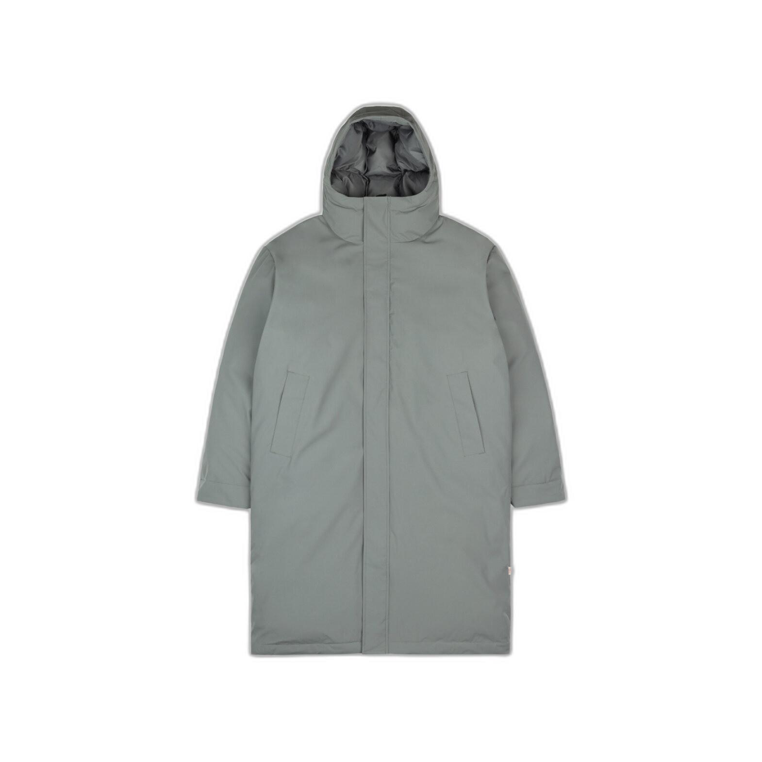 Image of Lange Windfeste Daunenjacke Herren XL