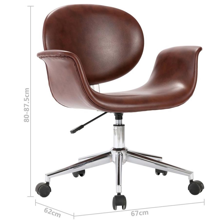 VidaXL Chaise de salle à manger cuir artificiel  