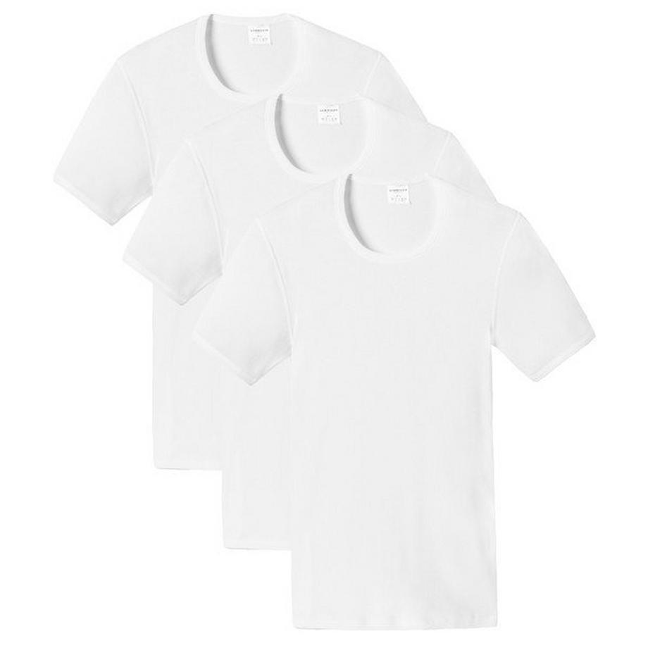 Schiesser Cotton Essentials T-shirt Double Côte Lot de 3  
