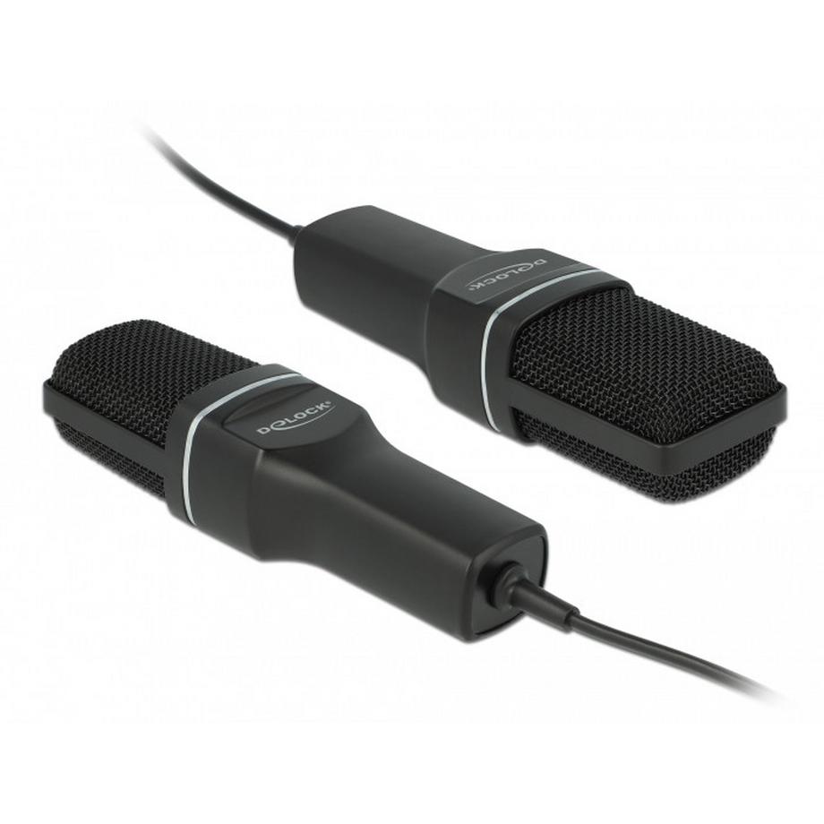 DeLock  DeLOCK Set di microfoni a condensatore USB professionale per podcasting, giochi e voci 