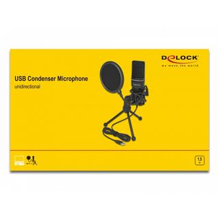 DeLock  DeLOCK USB Kondensator Mikrofon Set - für Podcasting, Gaming und Gesang 