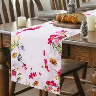 Alopini Tischläufer in Leinenoptik Abwaschbarer Tischläufer  