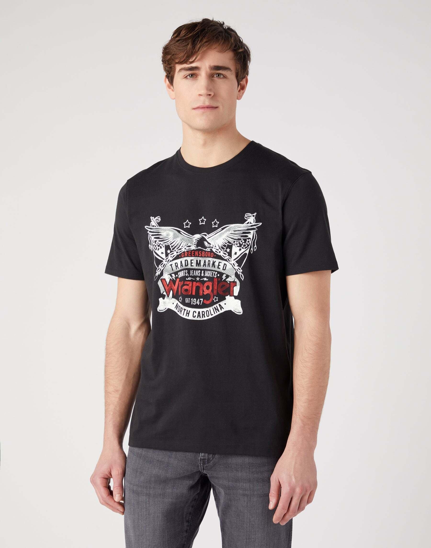 Image of T-shirts Americana Tee Herren Schwarz L