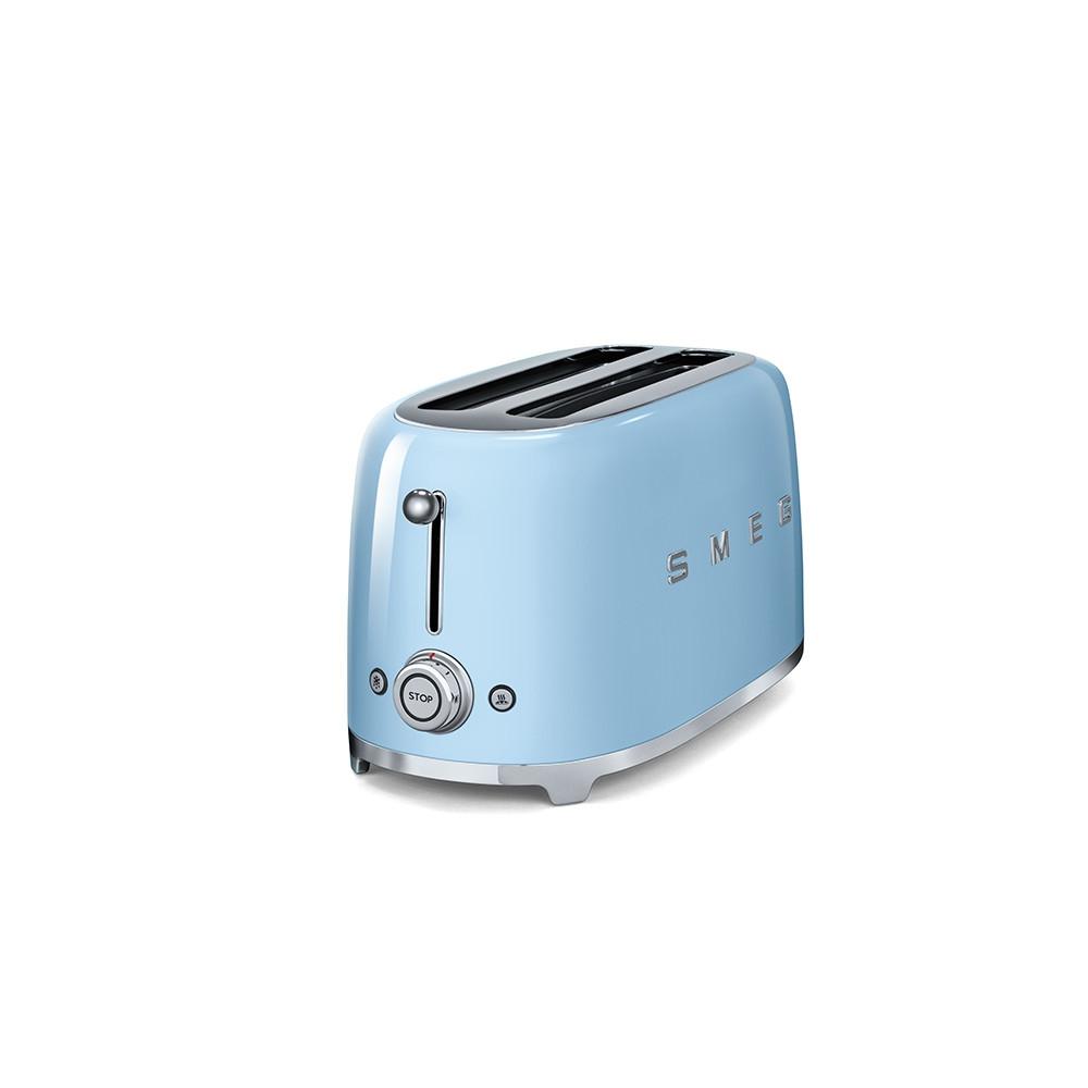 SMEG Tostapane a 2 slot lungo - blu pastello  