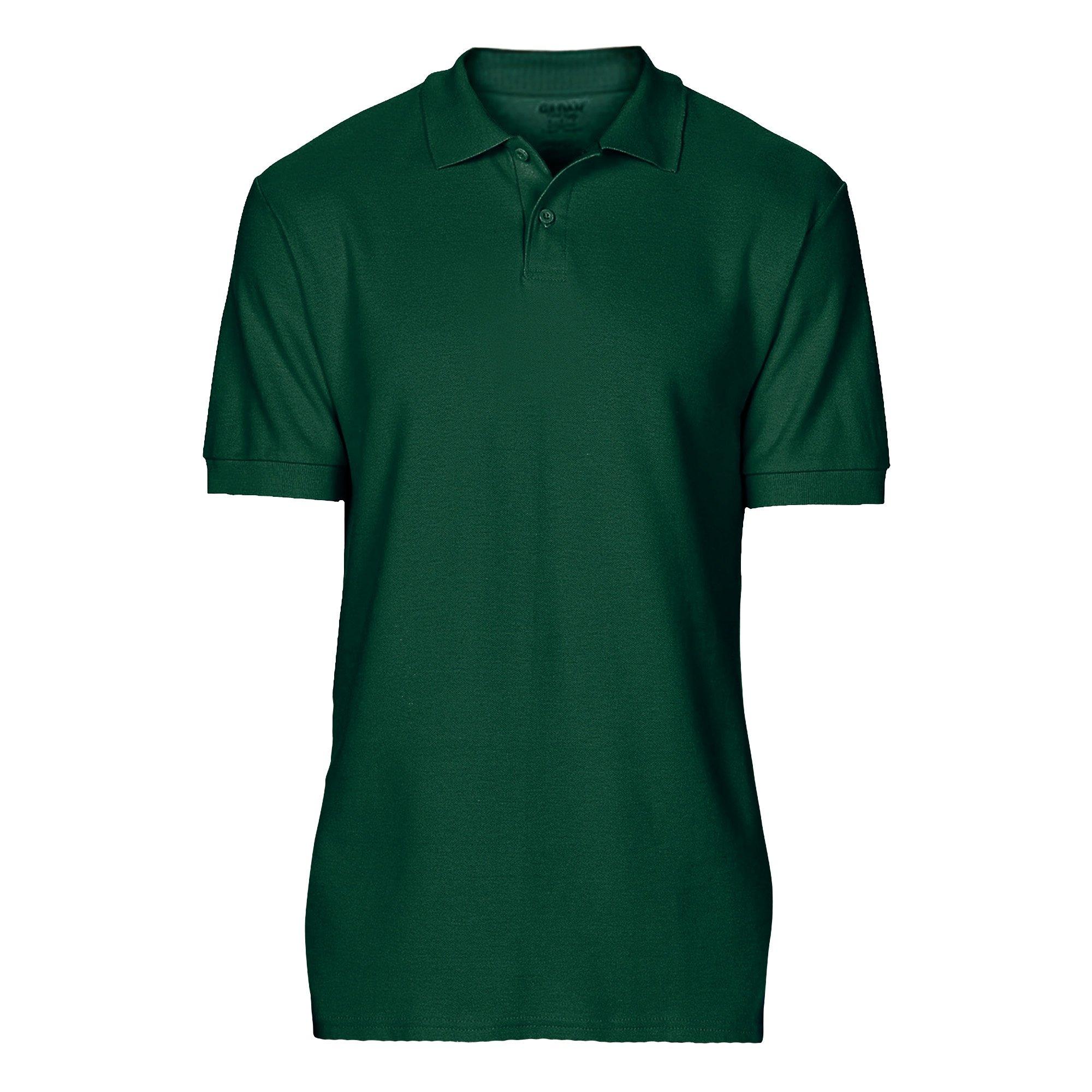 Image of Softsyle Kurzarm Doppel Pique Polo Shirt Herren Waldgrün XXL