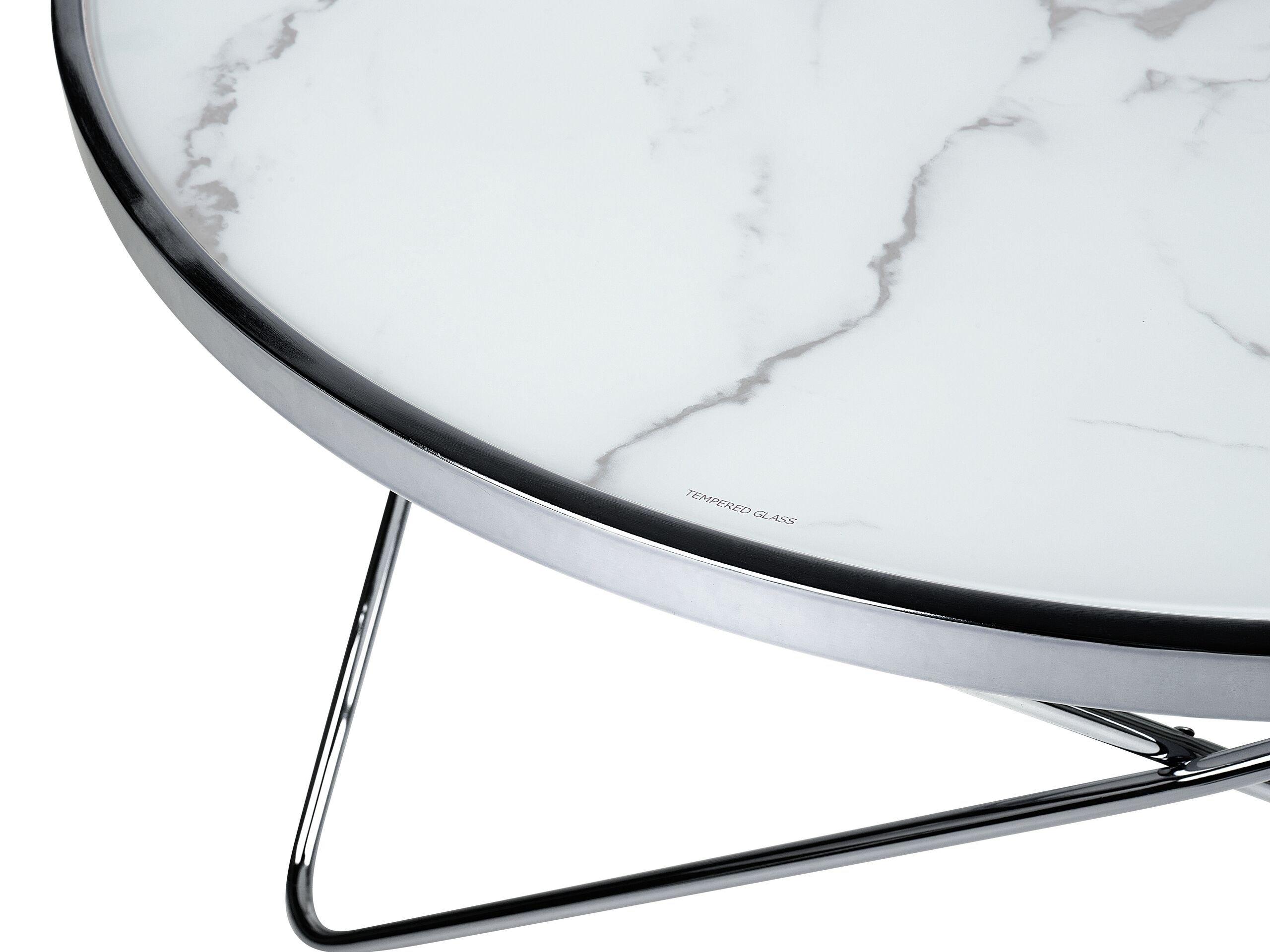 Beliani Table basse en Verre de sécurité Glamour MERIDIAN  