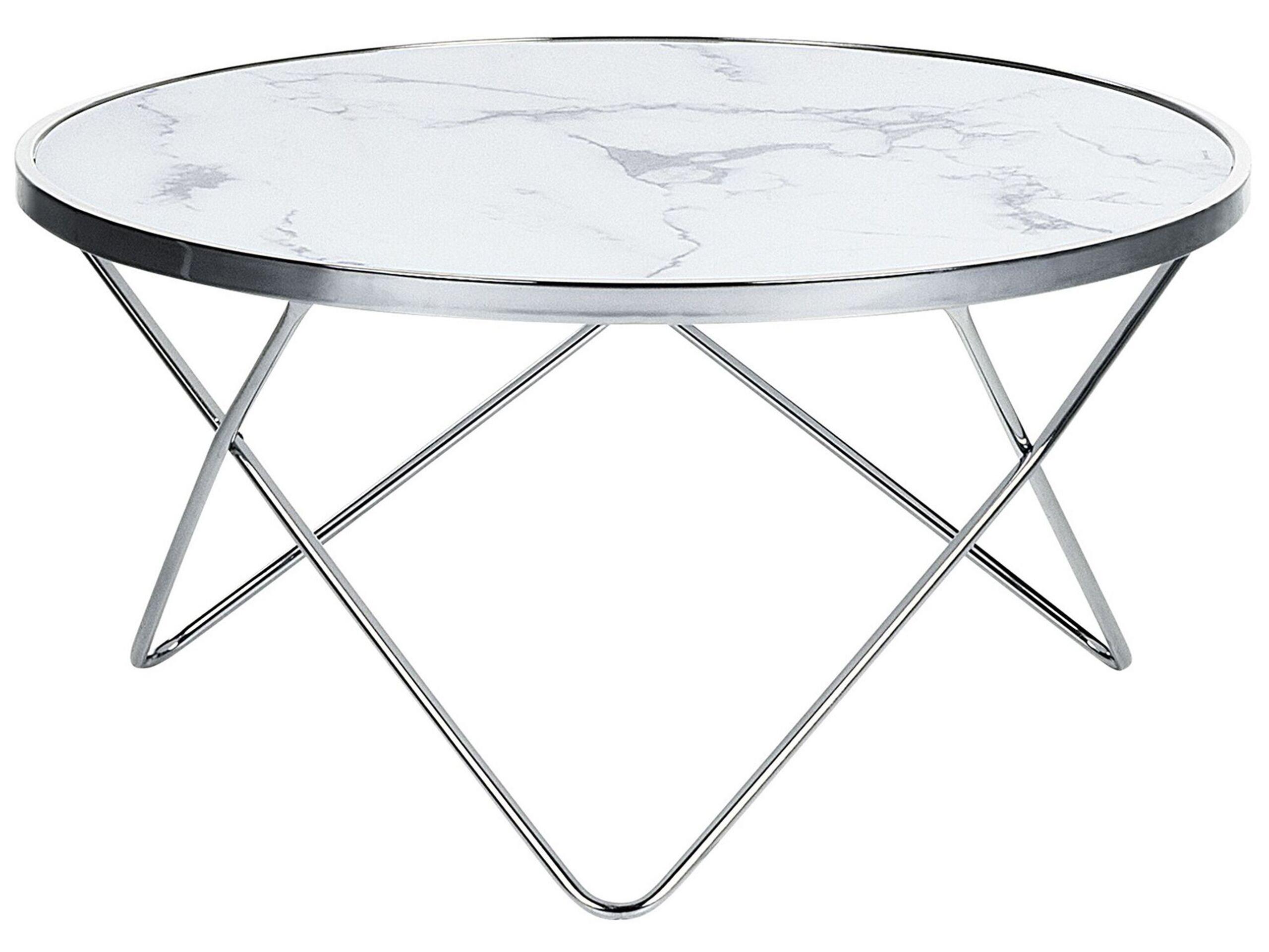 Beliani Table basse en Verre de sécurité Glamour MERIDIAN  