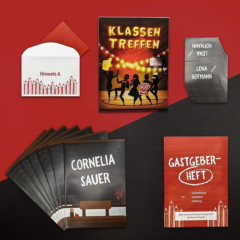 Mord bei Tisch  Krimidinner für Zuhause - Der Klassentreffen Fall 