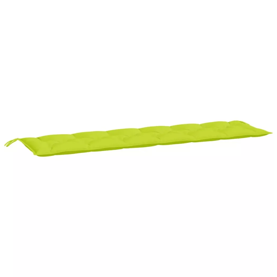 VidaXL - Coussin de banc de jardin tissu, One Size, Vert