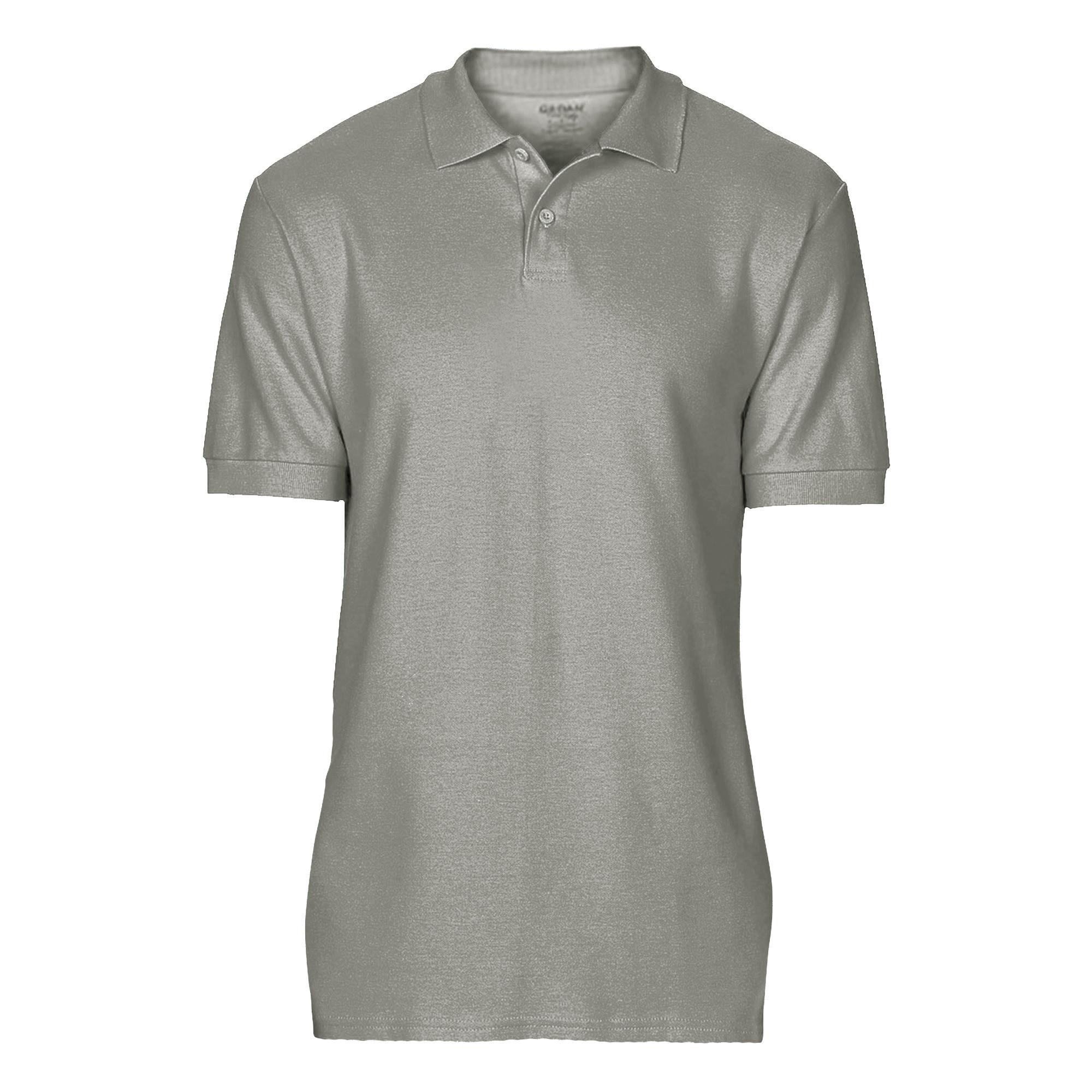 Image of Softsyle Kurzarm Doppel Pique Polo Shirt Herren Grau S