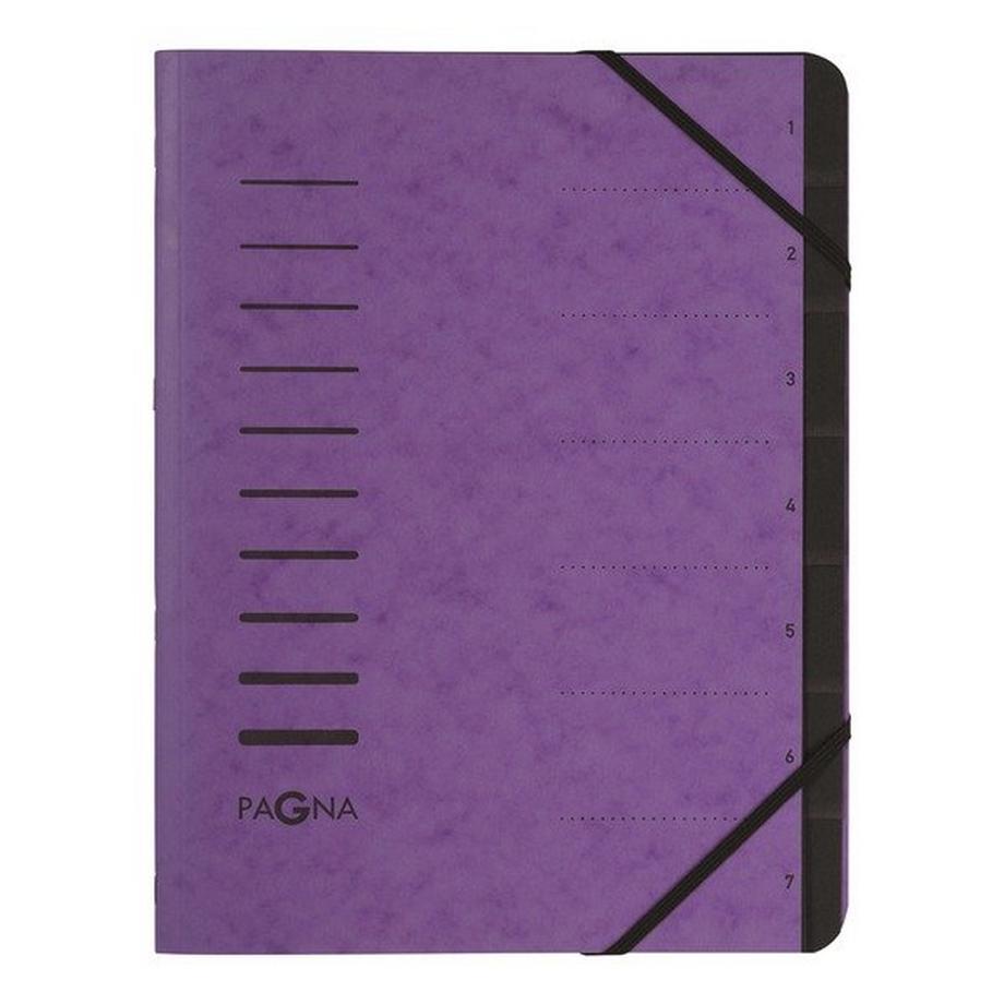 Pagna PAGNA Ordnungsmappe 7 Fächer 40058-10 aubergine 1-7  