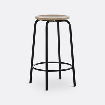 Tabouret de bar piètement métal acier H65 cm