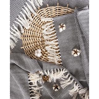 Alopini Coperta in Cotone Premium con Frange  