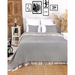 Alopini Coperta in Cotone Premium con Frange  