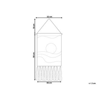 Beliani Wanddekoration aus Baumwolle Boho HASILPUR  