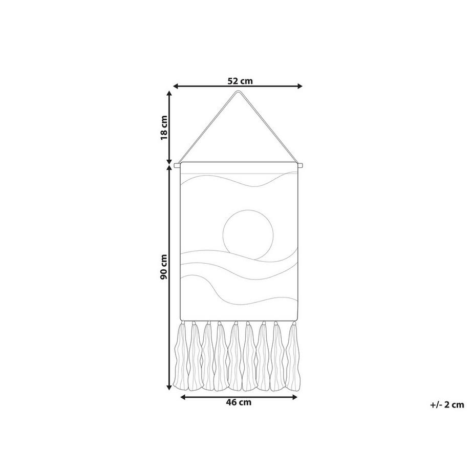 Beliani Wandbehang aus Baumwolle Retro HASILPUR  