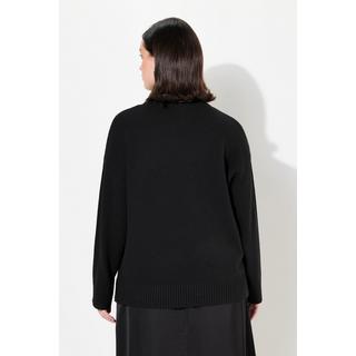 Ulla Popken  Pull oversized à col montant et manches longues 