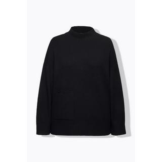 Ulla Popken  Pull oversized à col montant et manches longues 