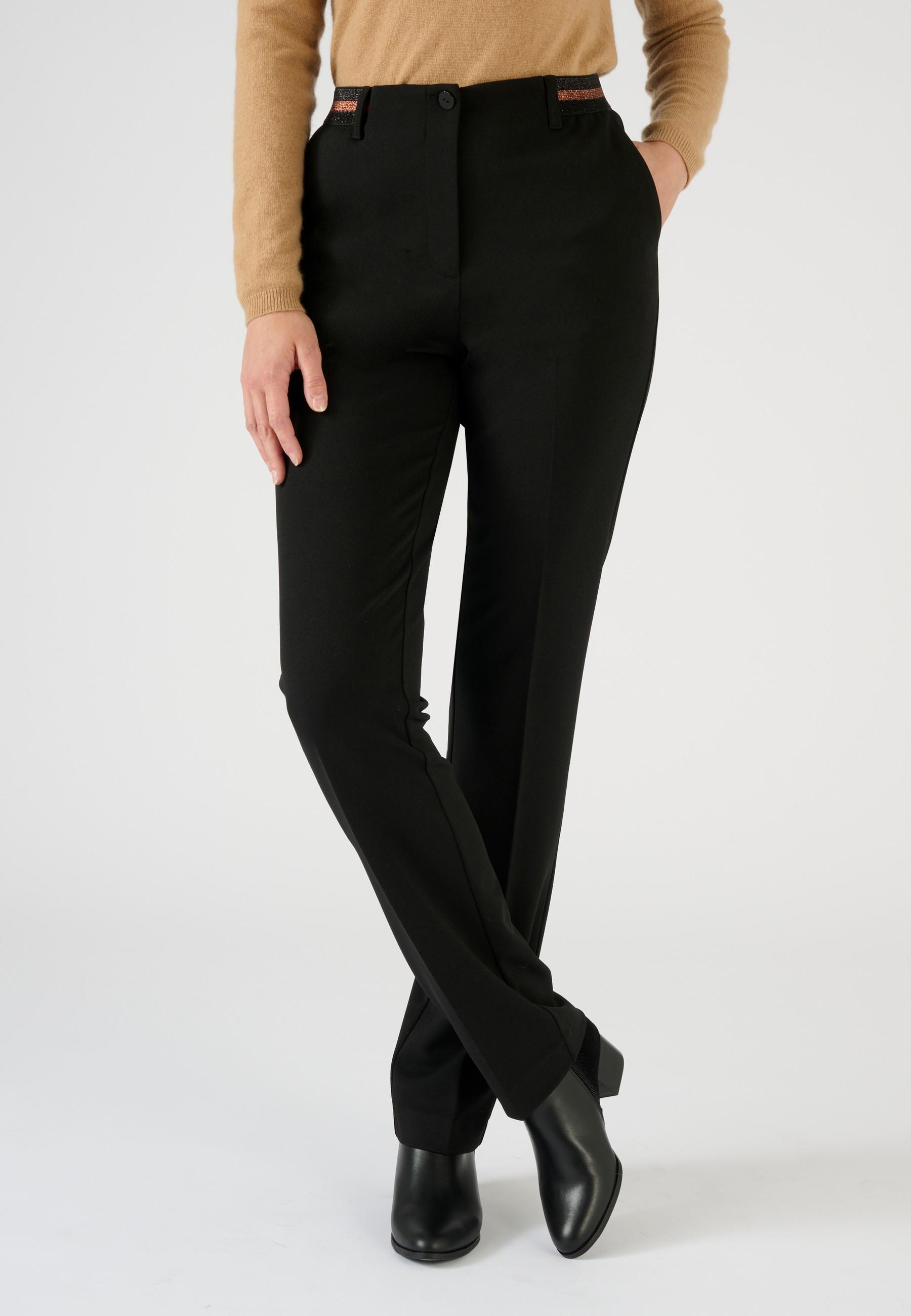 Image of Hose Aus Bequemer Maschenware. Damen Schwarz 52