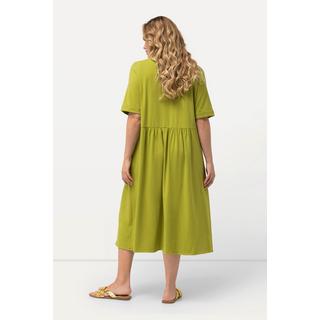 Ulla Popken  Jersey-Midikleid, A-Linie, Rundhals, Halbarm 