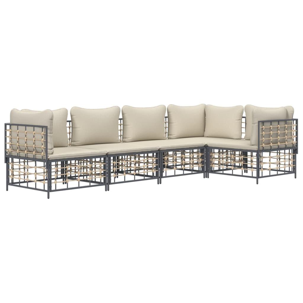 VidaXL Garten lounge set poly-rattan  