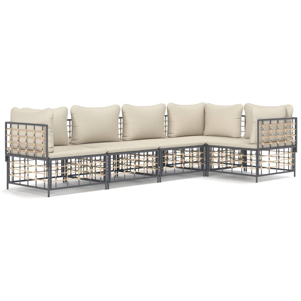 VidaXL Garten lounge set poly-rattan  