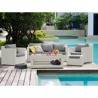 Beliani Lounge Set mit Tisch aus PE Rattan Modern ROMA  