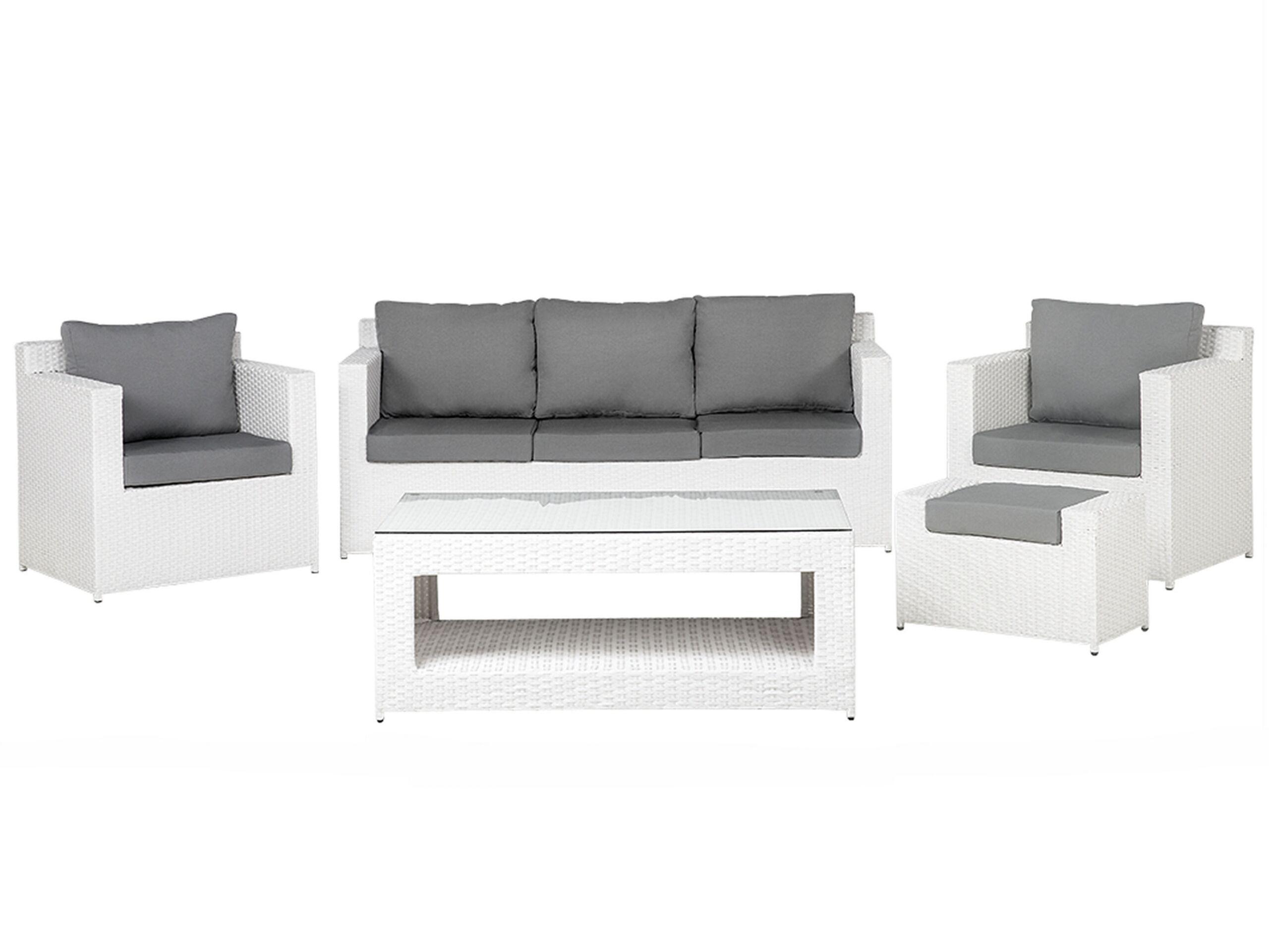 Beliani Lounge Set mit Tisch aus PE Rattan Modern ROMA  