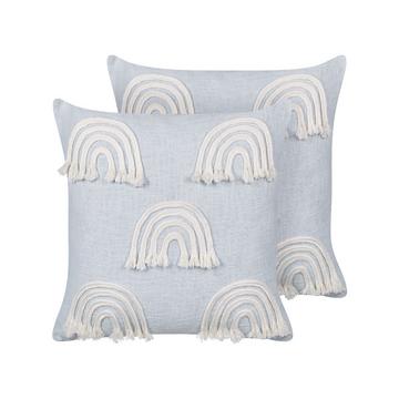 Lot de 2 coussins en Coton Moderne LEEA