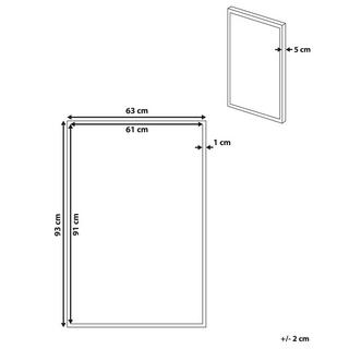 Beliani Canvas aus Polyester Modern STATTE  