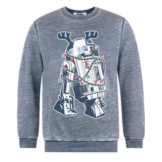STAR WARS  Erwachsene R2D2 Dekorationen Weihnachten Sweatshirt 