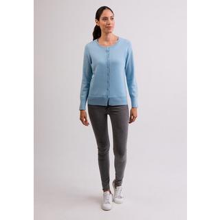 CASH-MERE.CH  Kaschmir Cardigan Rundhals 