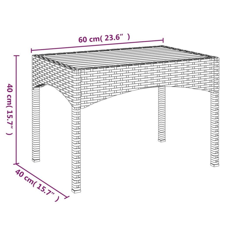 VidaXL Garten lounge set poly-rattan  