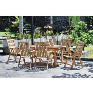 mutoni pleasure Garten Essgruppe Solo I Teak (7-tlg)  