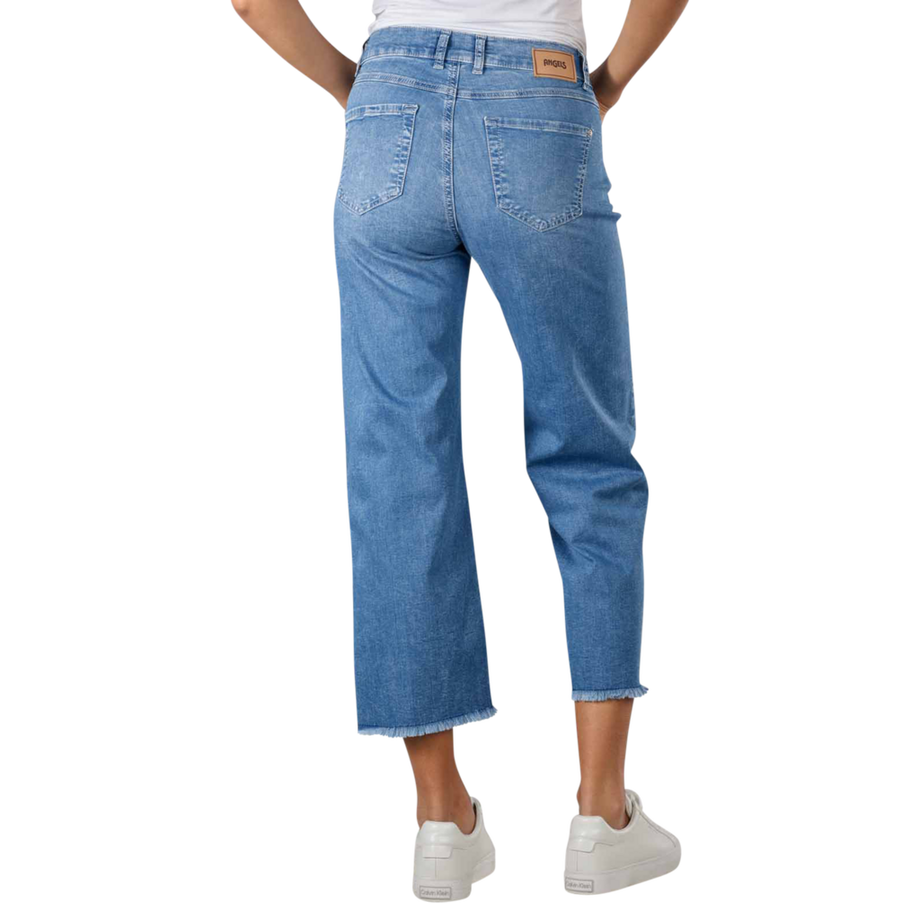 ANGELS Linn Wide Leg Cropped Jeans  